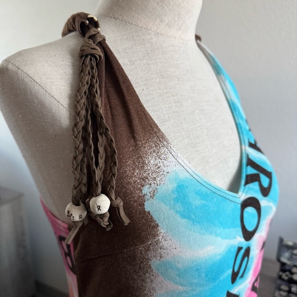 Alba Rosa Gyaru Tie Dye Racer Back Midi Dress - Picture 3 of 5